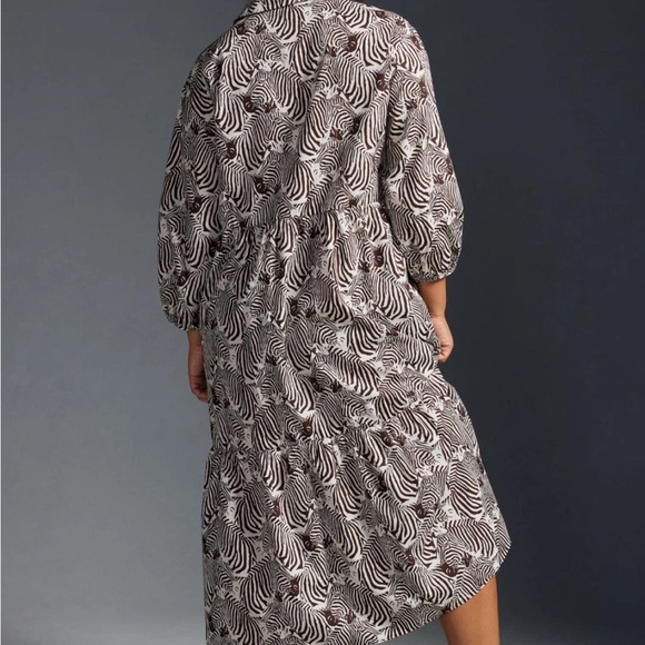 Anthropologie Maeve Zebra Patterned Dress - Picture 4 of 6